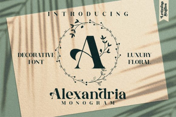 Alexandria Monogram: A Timeless Font for Elegant Design