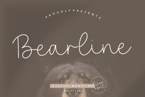 Bearline: A Modern Monoline Script Font for Creative and Professional Use
