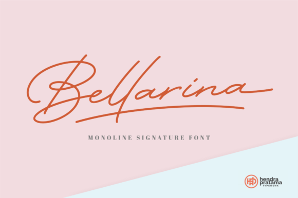 Bellarina Font for Elegant Signatures and Branding
