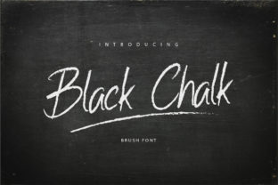 Black Chalk: A Textured Brush Font Inspired by the Art of Writing
