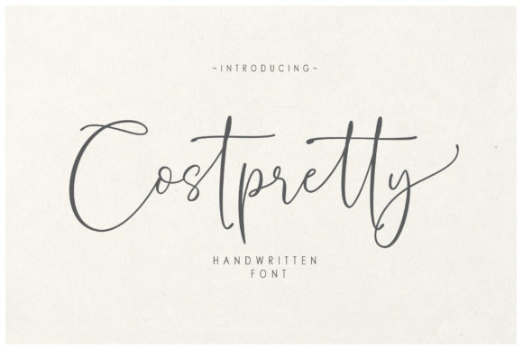 Costpretty: A Delicate Handwritten Font for Modern Design Projects