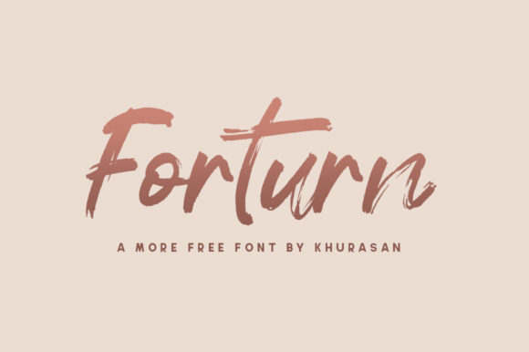Discover the Modern Style of Forturn Font