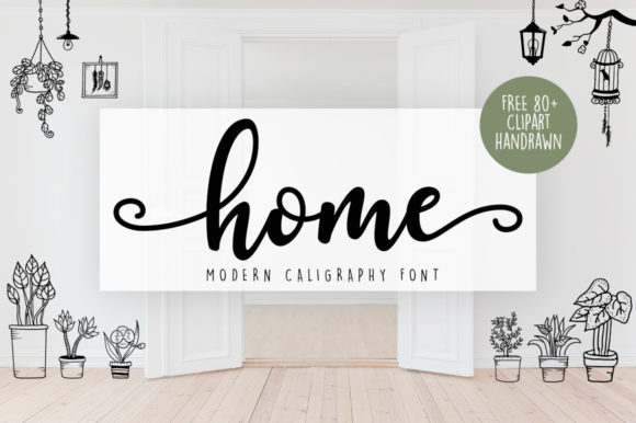 Home: A Versatile Hand-Lettered Script Font for Creative Projects