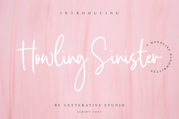Howling Sinister: Elevating Design with a Trendy Handwritten Font