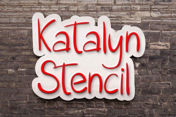 Katalyn Stencil: A Handwritten Font That Bridges Creativity and Practicality