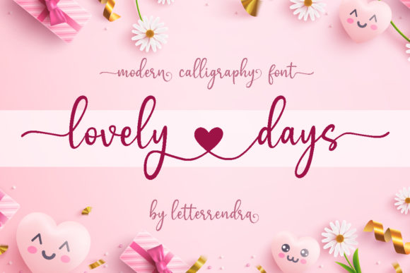 Lovely Days Font: A Romantic Handwritten Style
