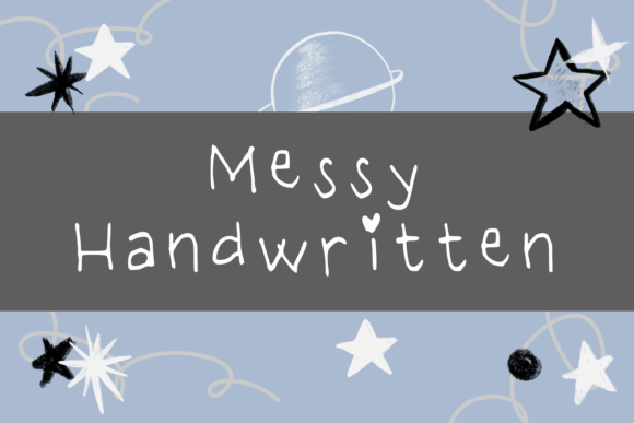 Messy: A Whimsical Font for Creative Expression