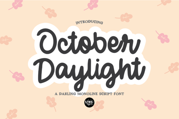 October Daylight: A Cute Bold-Lettered Display Font for Creative Projects