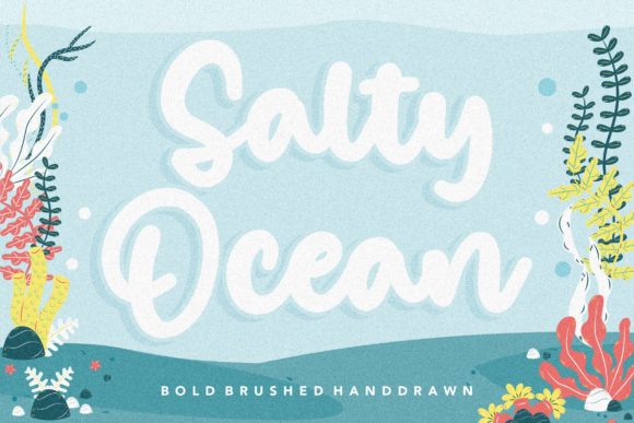 Salty Ocean: A Timeless Handwritten Font for Creative Projects