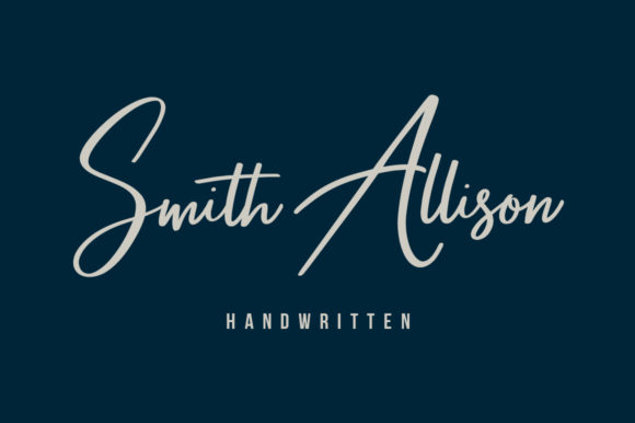 Smith Allison: A Luxurious Script Font for Professional and Creative Use