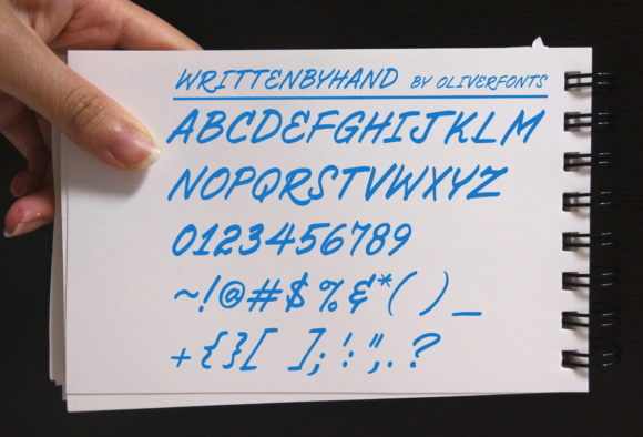 Written by Hand: A Casual All Caps Script Font for Design Projects